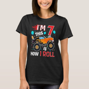 T-shirt 7e anniversaire Cadeaux Je suis 7 Voici comment je