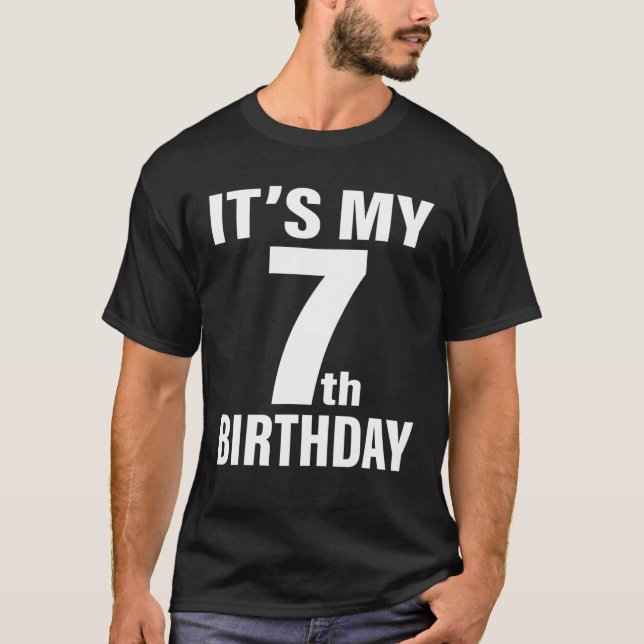 T-shirt 7E Anniversaire C'est Mon 7E Anniversaire 7 Annive (Devant)