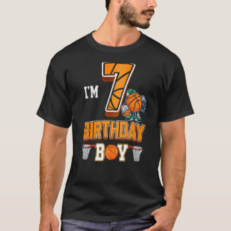 T-shirt 7e anniversaire de basket-ball garçon 7 ans enfant
