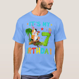 T-shirt 7e anniversaire de la Guinée Pig Anniversaire 7 an