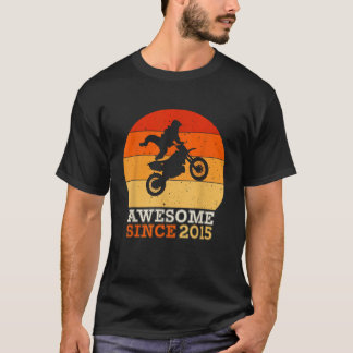 T-shirt 7e anniversaire Dirt Bike Cadeau 7 ans Mo Vintage