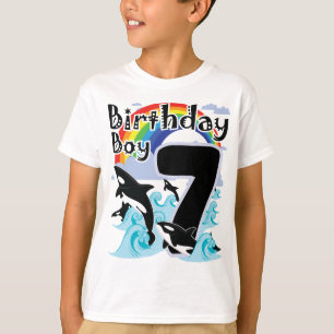 T-shirt 7e anniversaire Garçon en Orca Amateur de baleines