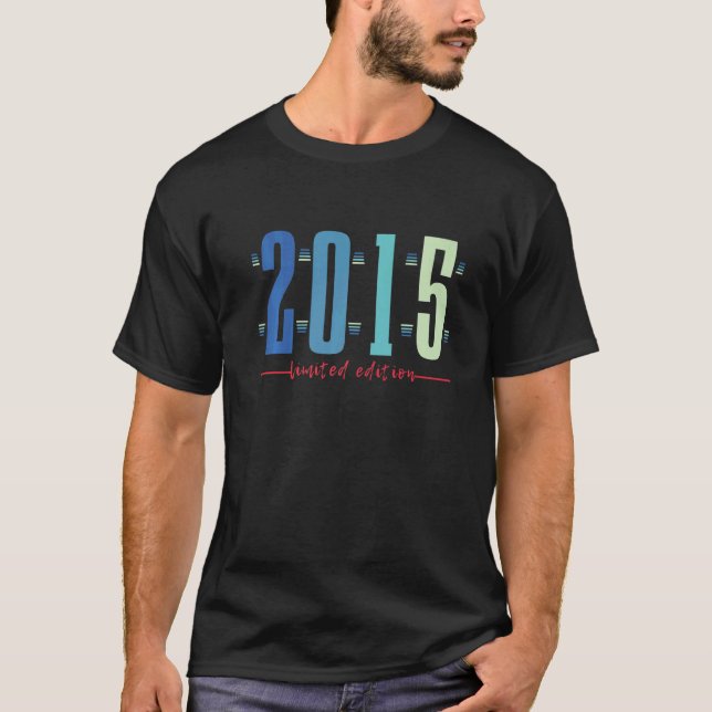 T-shirt 7e anniversaire garçon fille 7 ans 2015 3 (Devant)