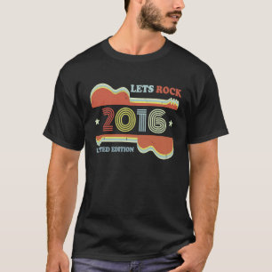 T-shirt 7e anniversaire Guitare Vintage Retro Lets Rock 20