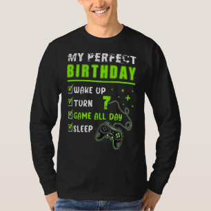 T-shirt 7e anniversaire parfait garçons Jeu 7 ans Gam