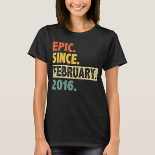 T-shirt 7e anniversaire stupéfiant depuis février 2016 7 a