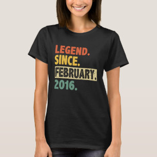T-shirt 7e anniversaire stupéfiant depuis février 2016 7 a