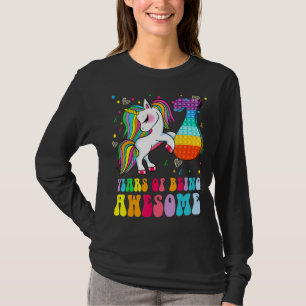T-shirt 7e anniversaire Unicorn Fidget Pop It Birthday Gir
