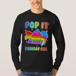 T-shirt 7e anniversaire Unicorn Fidget Pop It Birthday Gir