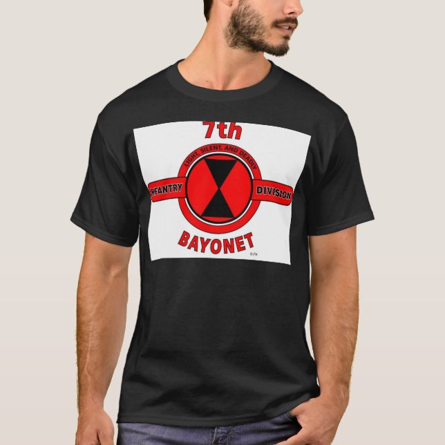 T-shirt 7ème DIVISION d'INFANTERIE "DIVISION de BAÏONNETTE (Devant)