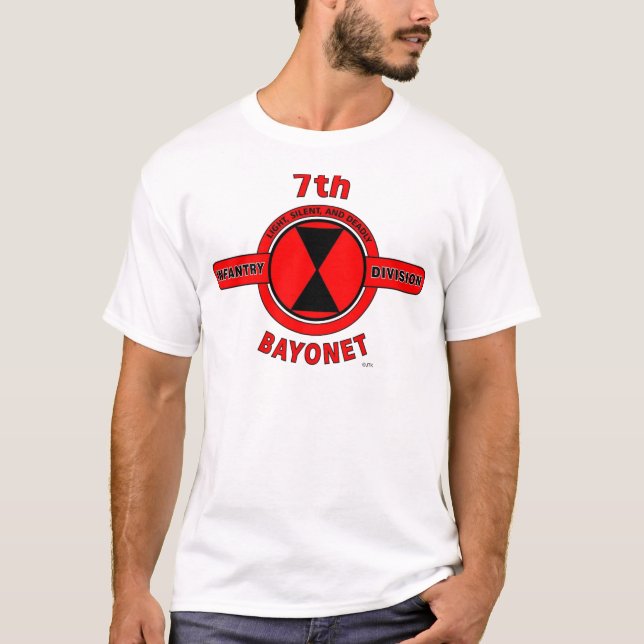 T-shirt 7ème DIVISION d'INFANTERIE "DIVISION de BAÏONNETTE (Devant)