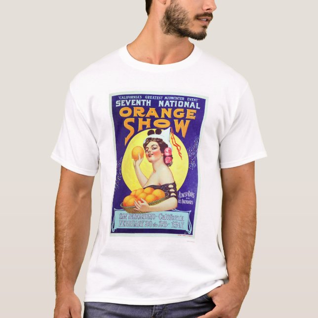 T-shirt 7ème Exposition orange nationale 1917 (Devant)
