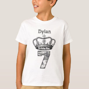 T-shirt 7ème Le Roi Crown et camouflage V01C