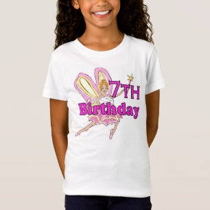 T-Shirt 7ème princesse de fée d'anniversaire de fille