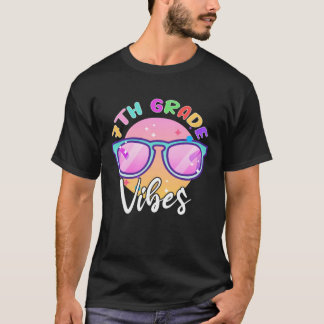 T-shirt 7TH GRADE Grade Vibes Back to School  Teacher