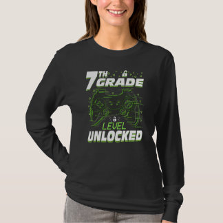 T-shirt 7th Grade Level Unlocked Back To School Video Game