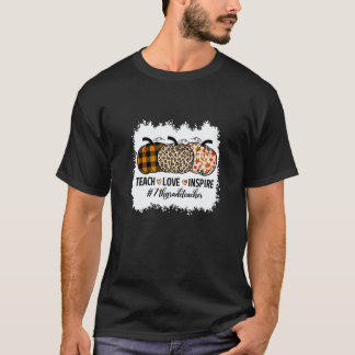 T-shirt 7th Grade Teacher Back To School Pumpkin Fall Teac