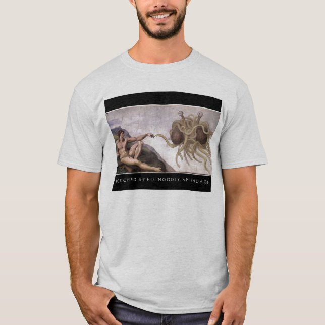 T-shirt 800px-Touched_by_His_Noodly_Appendage (Devant)