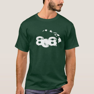 T-shirt 808 îles hawaïennes - vert