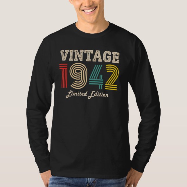 T-shirt 80 ans 1942 80e anniversaire (Devant)
