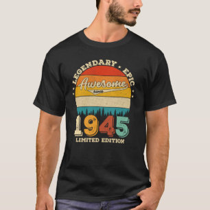T-shirt 80 Ans 1955 Rétro Magnifique 80e anniversaire Cade