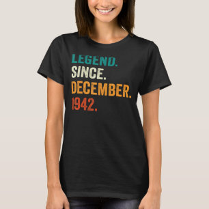 T-shirt 80 ans 80e Anniversaire Hommes Légende depuis déce
