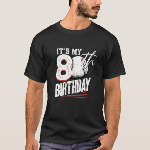 T-shirt 80 ans Baseball Vintage 80e anniversaire