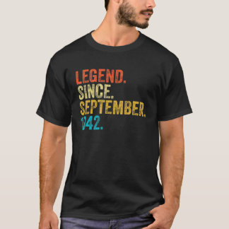 T-shirt 80 ans de légende depuis septembre 1942 80th Bir