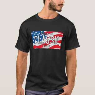 T-shirt 80 ans Né en 1942 voiture classique 80e anniversai