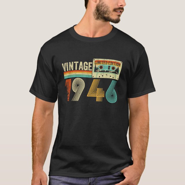 T-shirt 80 ans Retro présent Anniversaire Classic Funny (Devant)