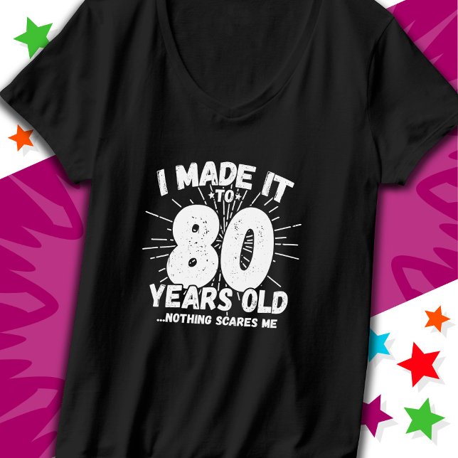 T-shirt 80 ans vieux mème sarcastique drôle 80ème annivers (Créateur téléchargé)