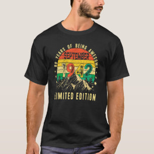 T-shirt 80 ans vieux septembre 1942 80e Anniversaire