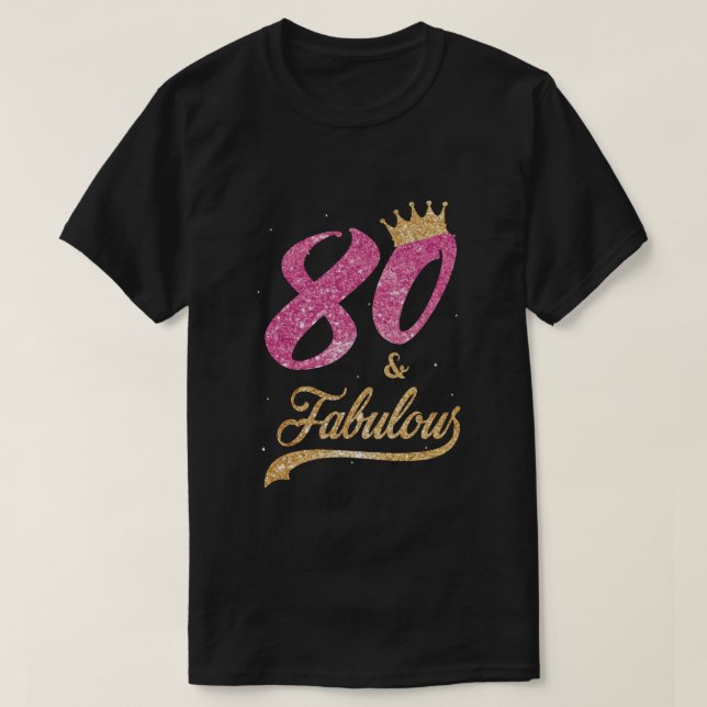 T-shirt 80 Et Fabuleux Cadeau 1939 80E Anniversaire (Design devant)