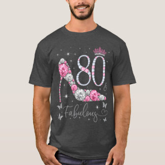 T-shirt 80 Fabuleux 80 Et Fabuleux 80 ans amis