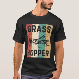 T-shirt 80 Grasshopper Retro Insect Bug