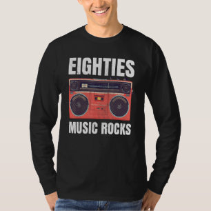 T-shirt 80 Music Rocks 80s Tenue Pour Femmes Et Hommes