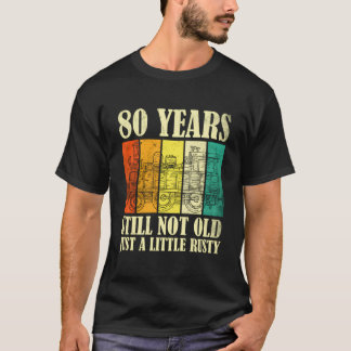T-shirt 80 Railroad Steam Train 80Th