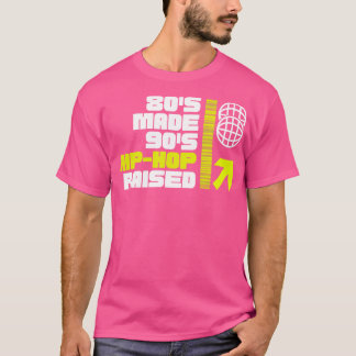 T-shirt 80 S Fabriqué 90 S Hip hop Élevé 1