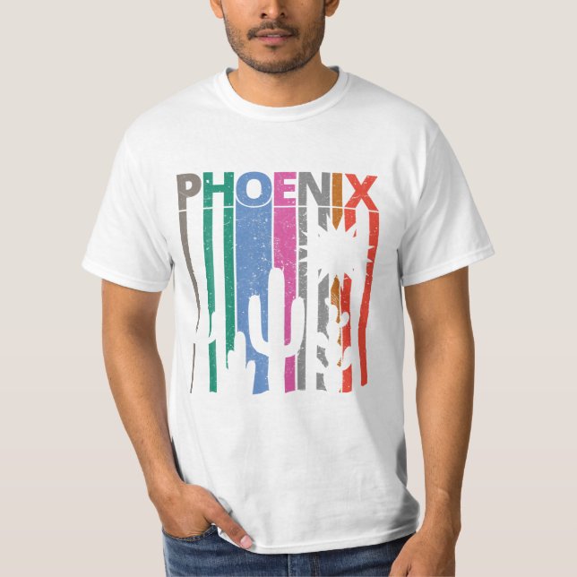 T-shirt 80 s Vintage Retro Phoenix (Devant)