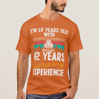 T-shirt 80 Year Old Camper Mountains Camping 80 Birthday f