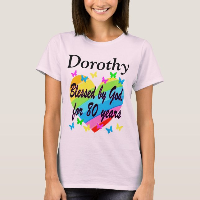 T-SHIRT 80E AMOUR REMPLIE ANNIVERSAIRE PERSONNALISÉ T SHIR (Devant)