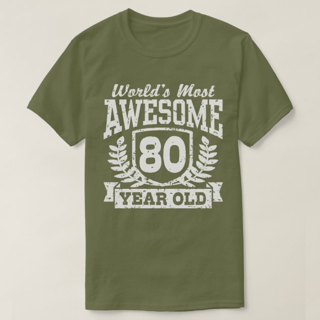T-shirt 80e anniversaire (Design devant)