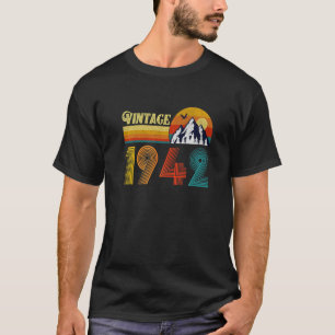 T-shirt 80e anniversaire 80 ans Hommes femmes Retro Vintag
