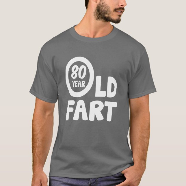 T-shirt 80e anniversaire 80 ans Pet flat drôle amis (Devant)