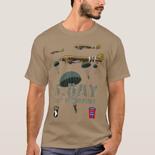 T-shirt 80e anniversaire Allied Landing Day 2ÈME GUERRE MO (Devant)