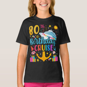 T-shirt 80e anniversaire Croisière B-Day Fille