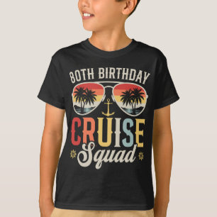 T-shirt 80E Anniversaire Croisière Famille Correspondant G