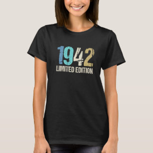 T-shirt 80e anniversaire Dames Mens 80 ans 1942 15