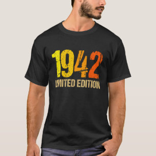 T-shirt 80e anniversaire Dames Mens 80 ans 1942 4