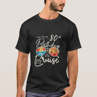 T-shirt 80e anniversaire de croisière Escouade cadeaux 202